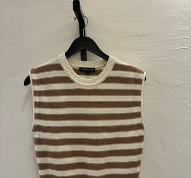 Veronica Beard Striped Crop Sweater Size S