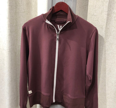 Vuori Burgundy Zip-Up Jacket size M