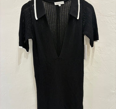 Torn by Ronny Kobo Black Knit Top Size XS