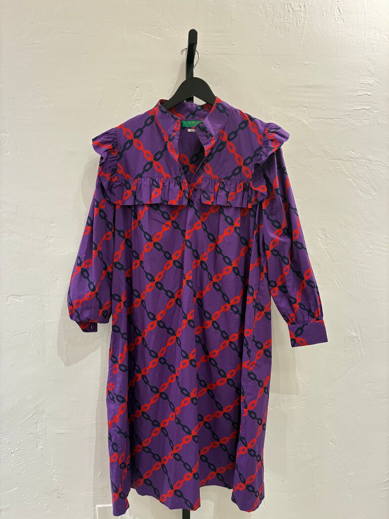 Clare V. Charlotte Printed Midi Dress Size M