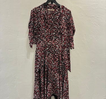 Roberto Cavalli Silk Printed Asymmetrical Midi Dress Size 44