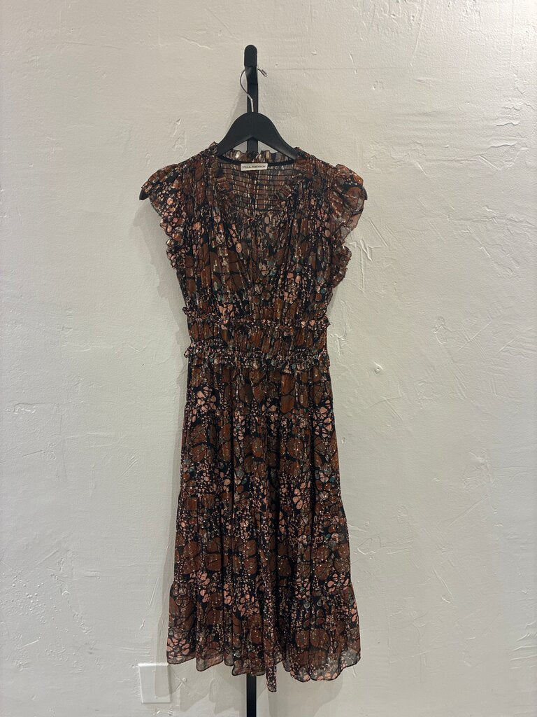 Ulla Johnson Floral Print Midi Dress-0