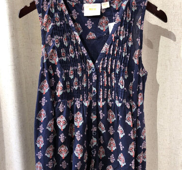 Maeve Anthropologie Floral Sleeveless Top Size Medium