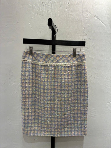 Chanel Boutique Tweed Skirt Size 38