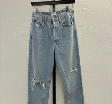 AGOLDE High-Waisted Distressed Denim Jeans Size 25