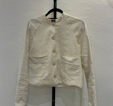 Aequamente Cropped Button-Up Jacket sz XS