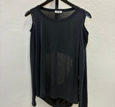 LNA Dark Grey Long Sleeve with Cold Shoulder sz L