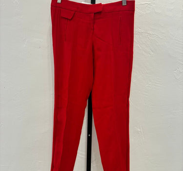 Emporio Armani Red Tailored Trouser Pants sz 36
