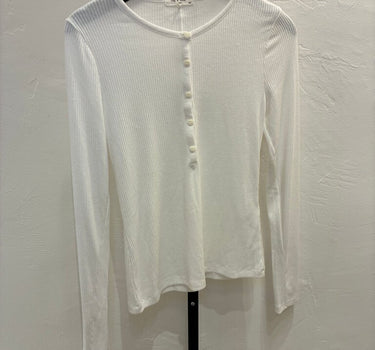 rag & bone Long Sleeve Ribbed Top sz M