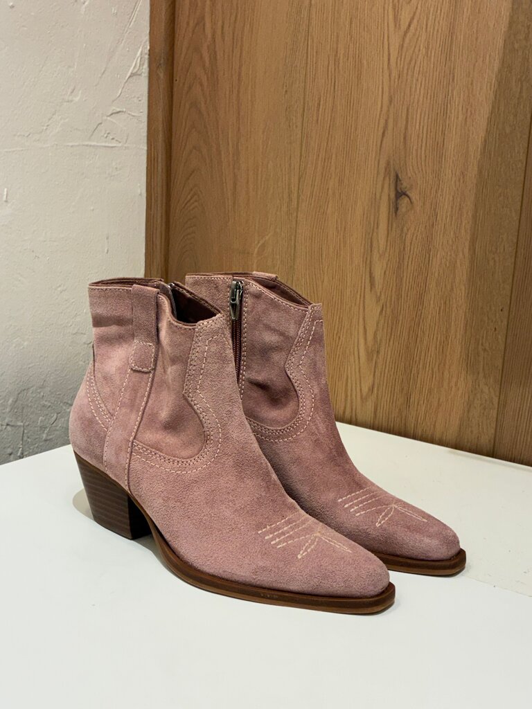 Dolce Vita Pink Suede Ankle Boots Size 6.5