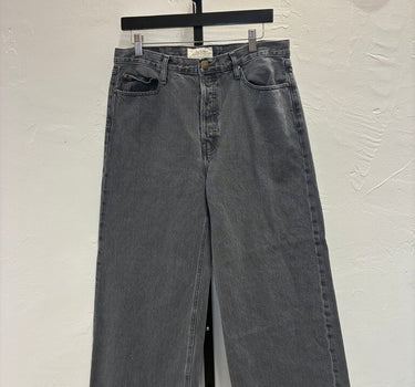 The Great. The Slouch Wide Leg Jeans in Graphite Wash Size 29