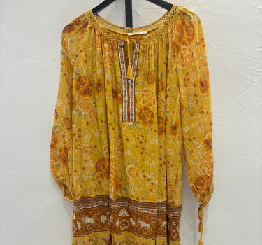 Spell & The Gypsy Collective Yellow Floral Mini Dress Size M