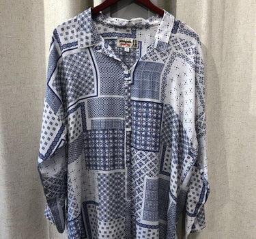 Johnny Was Pete & Greta Button-Up Shirt Size XL