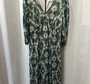 Ba&sh Green Printed Dress Size 3