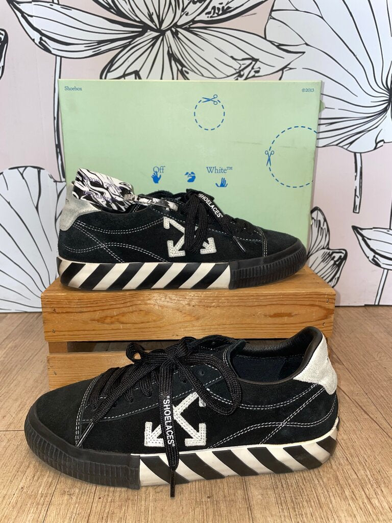 Off-White Black Suede Sneakers Sz 41