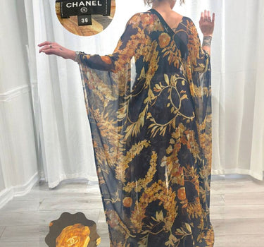Chanel Floral Print Kimono - Size 38