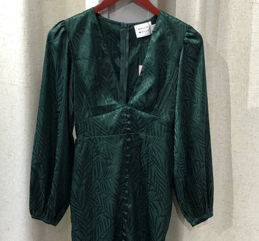 Hello Molly Green Satin Mini Dress size XS