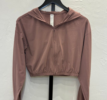 Alo Cropped Breezy Full Zip Hoodie Size XS