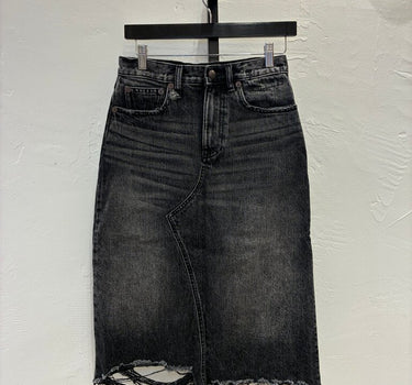 R13 Distressed Denim Skirt Size 24