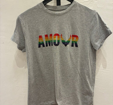 Zadig & Voltaire Grey AMOUR Graphic Tee sIZE xs