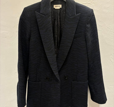 Zadig & Voltaire Zebra Print Blazer Size 34 (XS)