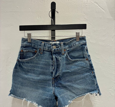 RE/DONE High Rise Denim Shorts Size 26