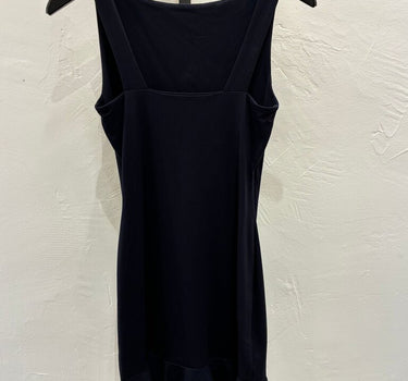 Susana Monaco Navy Dress w/ Ruffle Trim sz S