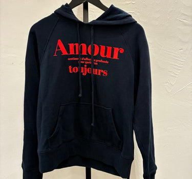 Zadig & Voltaire Amour Navy Hoodie sz L