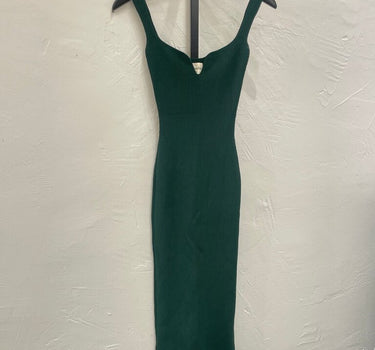 KHAITE Nina Ribbed Midi Dress Size S