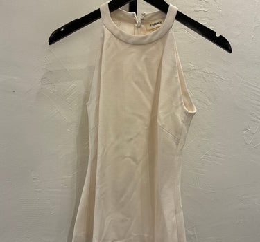 L'AGENCE Cream Halter Top sz S