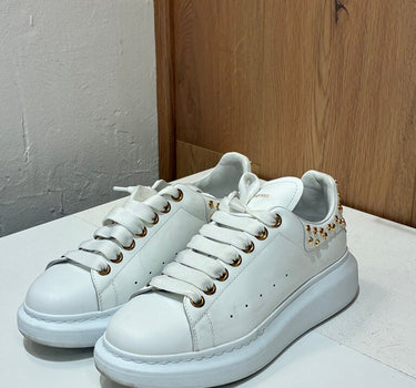 Alexander McQueen White Studded Sneakers Size 39