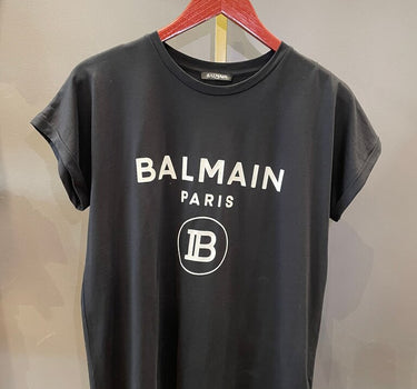 Balmain Paris Black Graphic T-Shirt