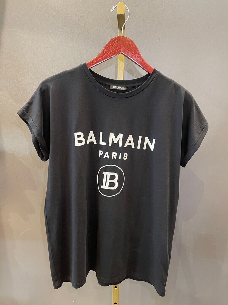 Balmain Paris Black Graphic T-Shirt