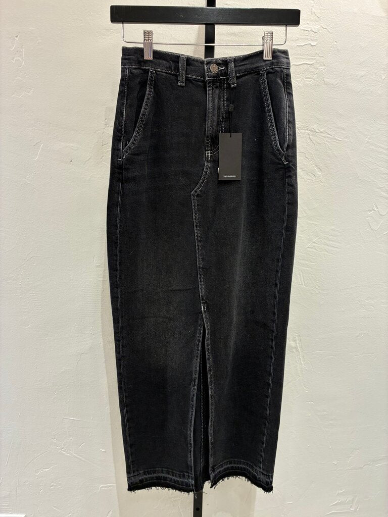 Rails Denim Black Midi Skirt sIZE 24