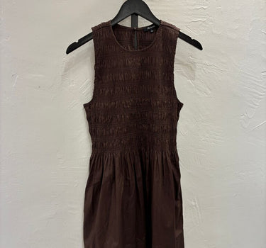 Madewell Brown Smocked Dress Size M
