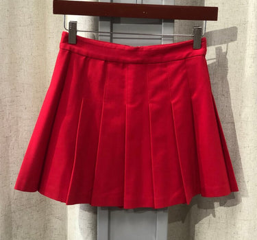 Sunday Best Red Pleated Mini Skirt size 00