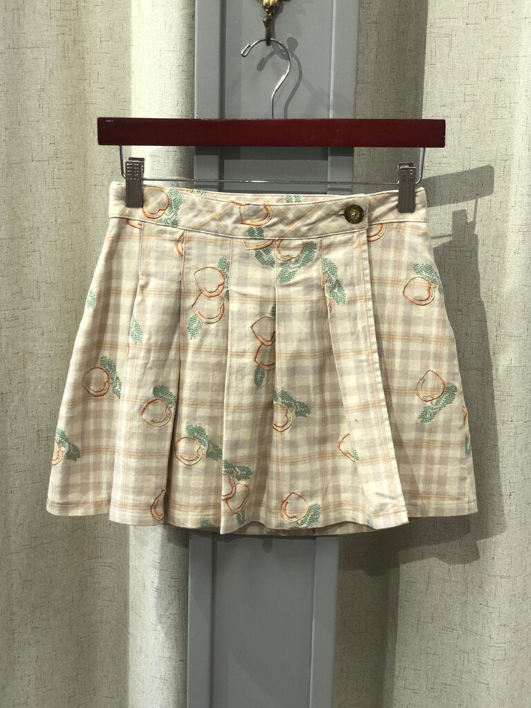 Urban Outfitters Peach Print Skirt size XS
