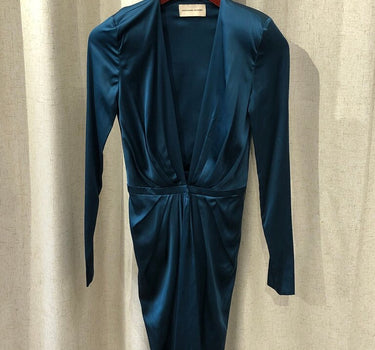 Alexandre Vauthier Teal Long Sleeve Dress size 34