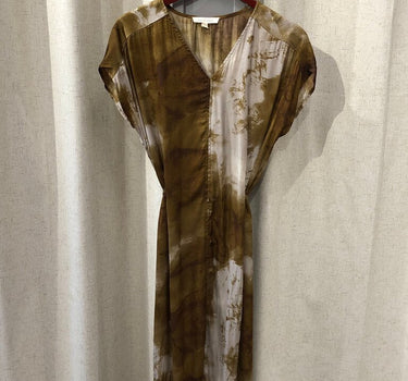 Grade & Gather Brown Tie Dye Maxi Dress size S