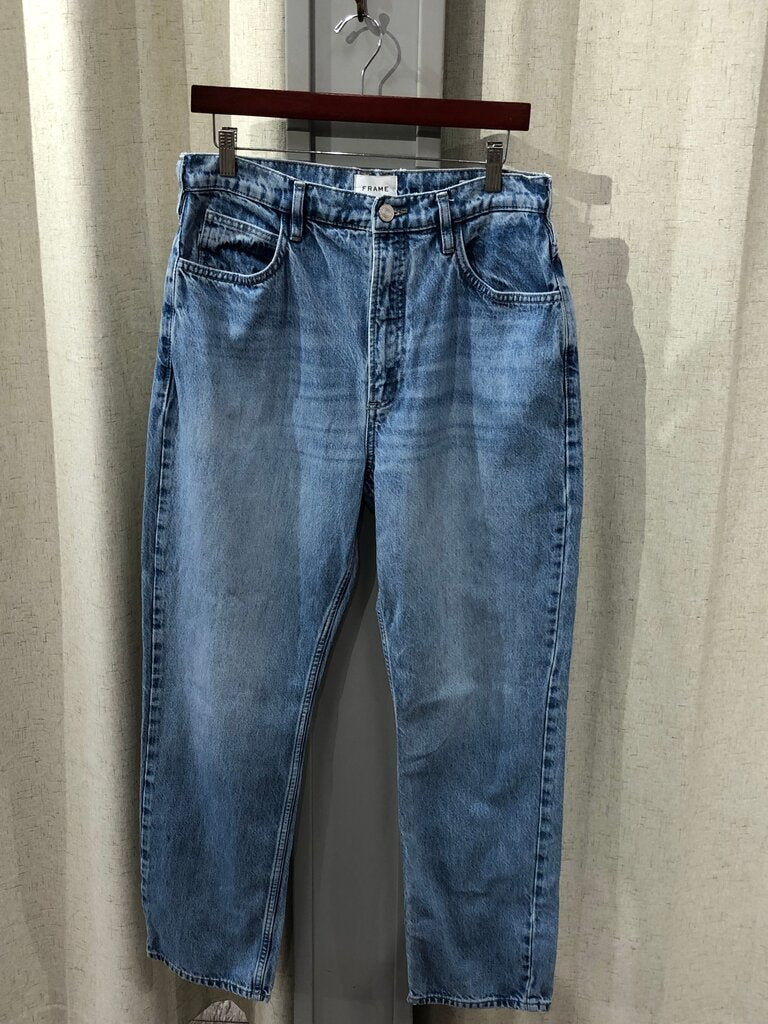 Frame High Rise Straight Leg Jeans size 30