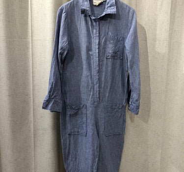 Sunday Morning Blue Linen Jumpsuit