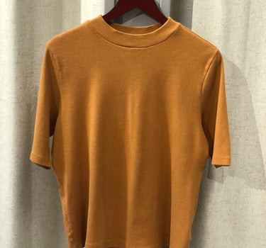 Maeve by Anthropologie Mustard Short Sleeve Top size XL