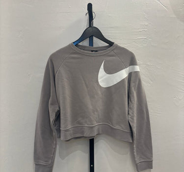 Nike Dri-FIT Cropped Sweatshirt in Grey- XL