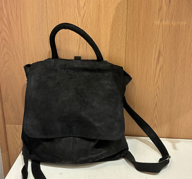 We The Free Black Leather Backpack