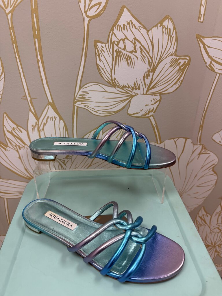 NWT Aquazzura Moon Flat Sandal w/ BOX, Size 9