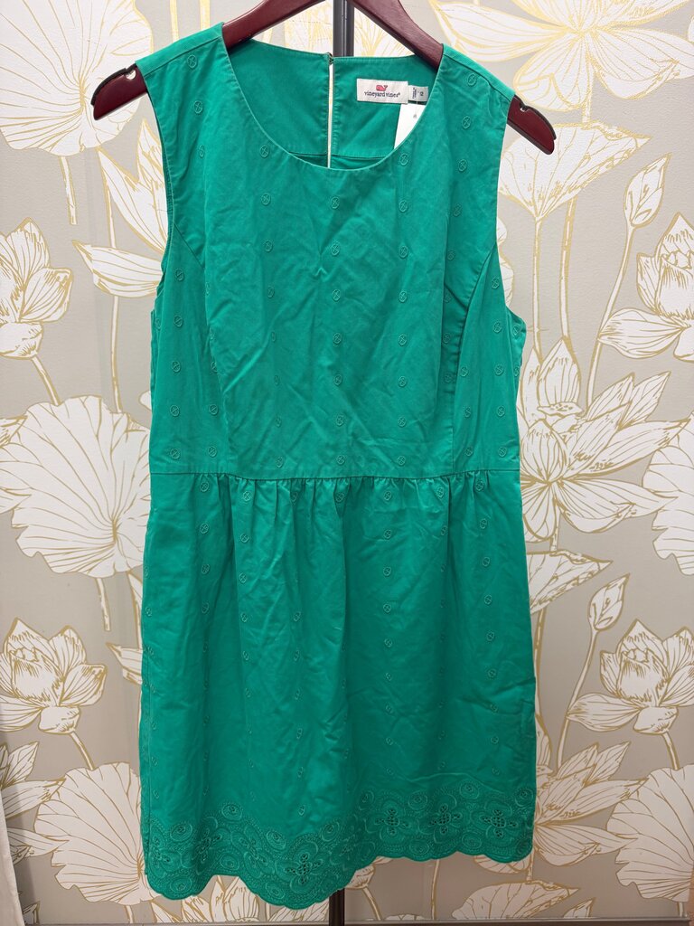 Vineyard Vine Green Corduroy Dress, Size 12