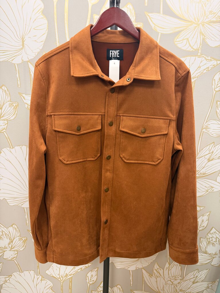 Frye Brown Suede Jacket, Size S