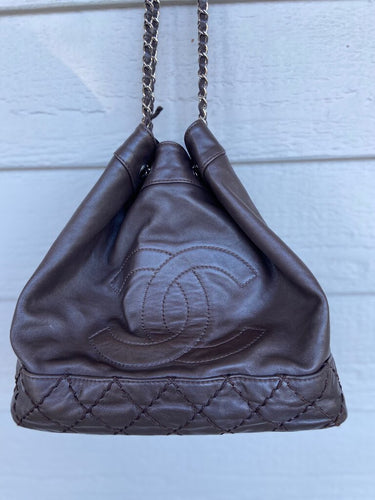 Chanel Brown Leather Shoulder Bag
