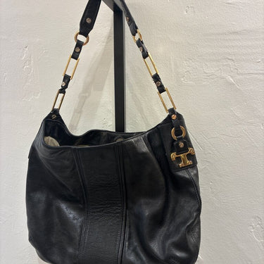 Tory Burch Black Leather Hobo bag