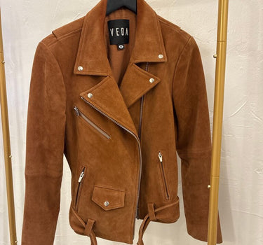 Veda Suede Moto Jacket